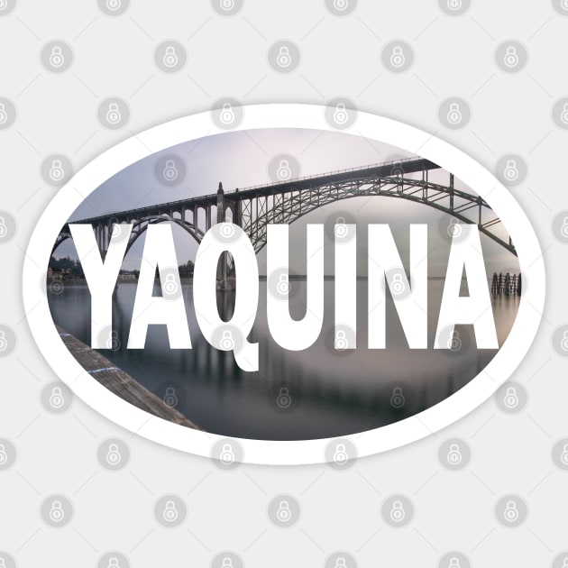 Yaquina Bay Bridge Newport Oregon Sticker by stermitkermit